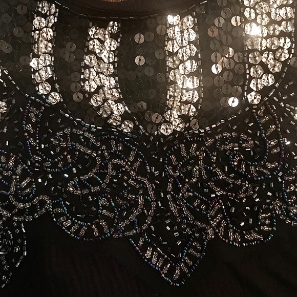 Free People Beaded Backless Top- Size S - Picture 6 of 10